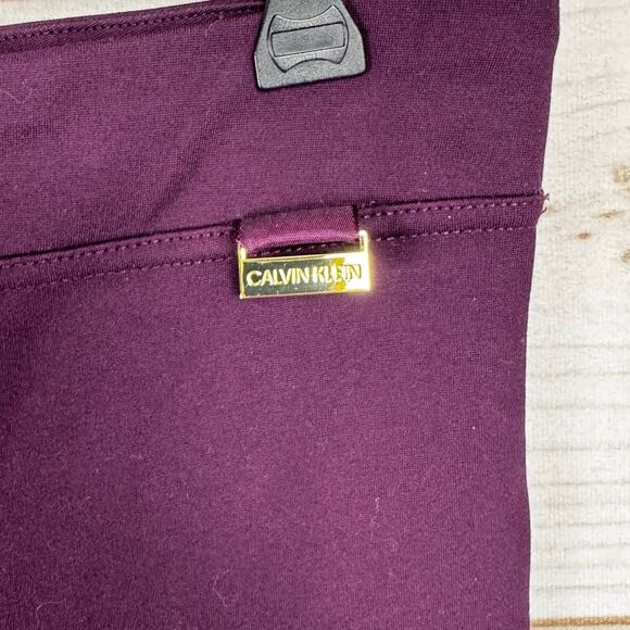 Calvin Klein Purple Elastic Waist Pull On Leggings Size XL - Picture 4 of 9